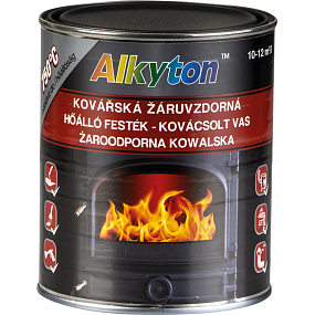 Dupli-Color Alkyton farba ognioodporna do 750 °C, kowalska czarna, 750 ml