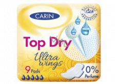 Carine Ultra Wings Top Dry wkładki intymne 9 sztuk