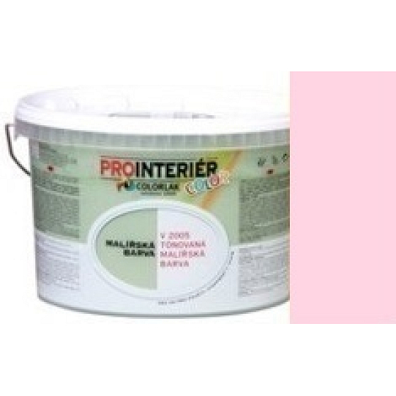 Colorlak Prointeriér Color V2005 0816 Růžová tónovaná interiérová malířská barva 7 + 1 kg