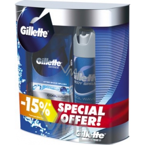 Gillette Series Voda po holení 100 ml + antiperspirant sprej 150 ml, kosmetická sada pro muže