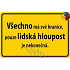 Nekupto Humorná cedulka Všechno má své hranice 15x10 cm 1 kus