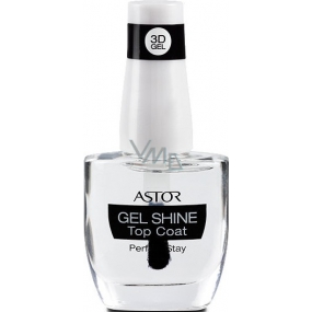 Astor Perfect Stay 3D Gel Shine Top Coat vrchní lak na nehty 100 Transparent 12 ml
