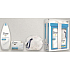 Dove Gentle Exfoliating vyživující sprchový gel 250 ml + Gentle Exfoliating krémová tableta 100 g + houba na mytí, kosmetická sada