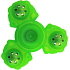 Fidget Spinner Gyro Ninja antistresová vychytávka žlutý fosforový 5 x 5 cm