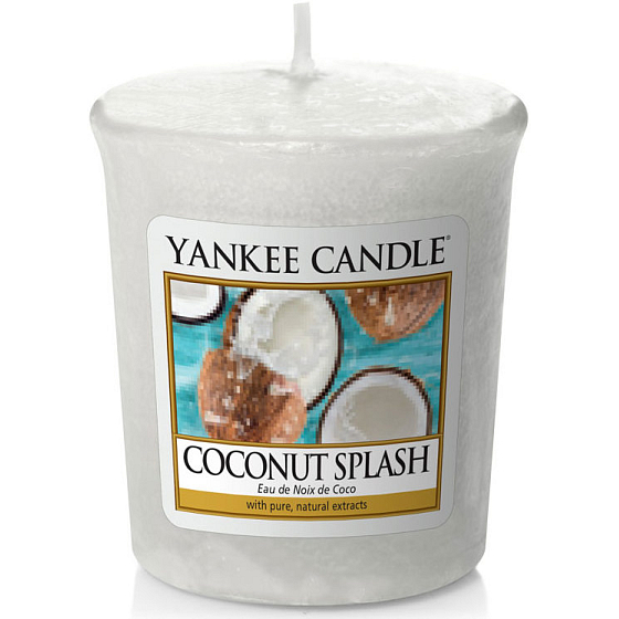 Yankee Candle Coconut Splash - Kokosowe oświetlenie zapachowa świeczka votivna 49 g