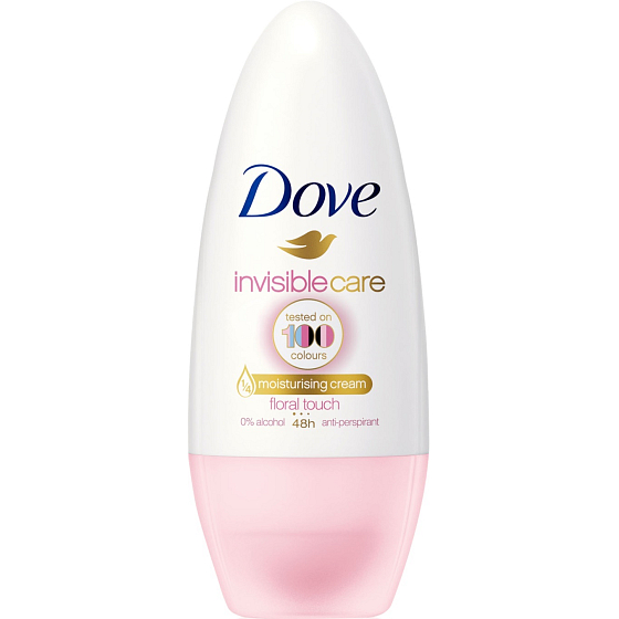 Dove Invisible Care Floral Touch kuličkový antiperspirant deodorant roll-on pro ženy 50 ml