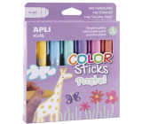 Apli Color Sticks kredki temperowe suche pastelowe 6 x 6 g, zestaw