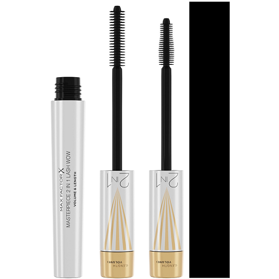 Max Factor Masterpiece 2w1 Lash Wow wydłużająca i zwiększająca objętość maskara 001 Black 7 ml