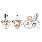 Charm Srebrna 925 Disney Mickey Mouse - bądź sobą, 2w1 zawieszka na bransoletkę