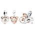 Charm Srebrna 925 Disney Mickey Mouse - bądź sobą, 2w1 zawieszka na bransoletkę