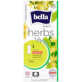 Bella Panty Herbs Tilia higieniczne wkładki z kwiatem lipy 18 sztuk Bella Panty Herbs Tilia higieniczne wkładki z kwiatem lipy 18 sztuk
