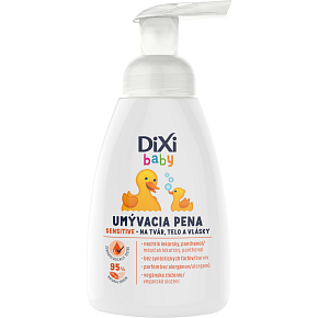 Dixi Baby myjąca piana wrażliwa do twarzy, ciała i włosów, 250 ml Dixi Baby myjąca piana wrażliwa do twarzy, ciała i włosów, 250 ml