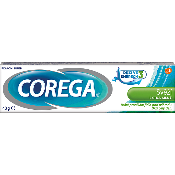 Corega Świeża ekstra mocna pasta do protez, 40 g 8083
