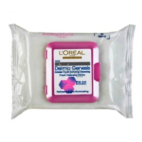 Loreal Paris Derma Genesis osvěžující čisticí kapesníky 25 kusů Loreal Paris Derma Genesis osvěžující čisticí kapesníky 25 kusů