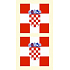 Arch Tatuaże na twarz i ciało Flaga Chorwacji 1 motyw