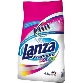 Lanza Premium Color prací prášek na barevné prádlo systémem odstraňování skvrn 4,8 kg Lanza Premium Color prací prášek na barevné prádlo systémem odstraňování skvrn 4,8 kg