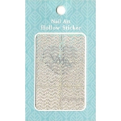 Nail Accessory Hollow Sticker szablony na paznokcie multikolorowe falbanki 1 arkusz 129