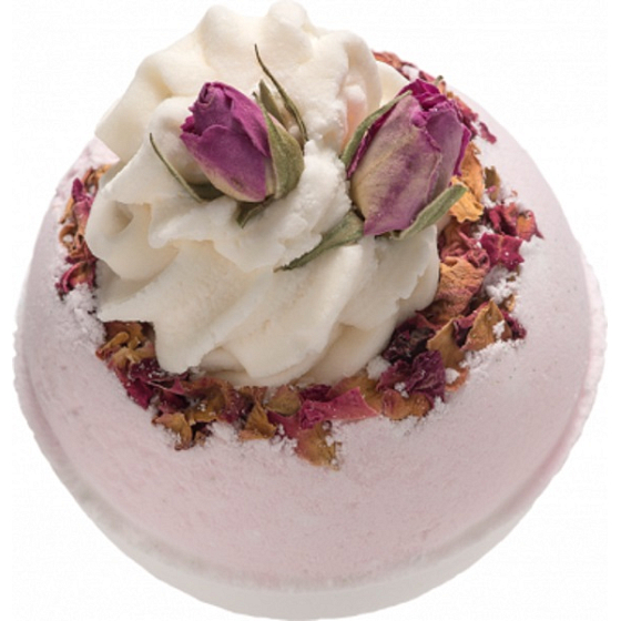 Bomb Cosmetics Divoká růže - Wild Rose Šumivý balistik do koupele 160 g