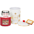 Yankee Candle Home for Holiday - Domov o svátcích vonná svíčka střední Classic 411 g, vánoční dárková sada