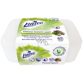 Linteo Satin vlhčený toaletní papír s dubovou kůrou box 60 kusů
