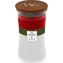 WoodWick Trilogy Winter Garland - Zimní girlanda vonná svíčka s dřevěným knotem a víčkem sklo velká 609 g