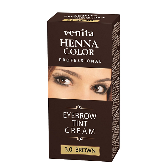 Venita Henna Profesional krémová barva na obočí Brown 15 ml