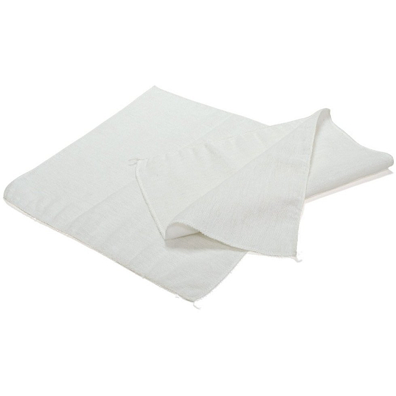 MaKro Ścierka flanelowa biała 35 x 40 cm