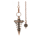 Wahadło spiralne metalowe do wróżb Reiki i duchowych uzdrowień, stożek 25,4 mm, starożytny styl