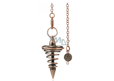 Wahadło spiralne metalowe do wróżb Reiki i duchowych uzdrowień, stożek 25,4 mm, starożytny styl