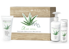 Regina Aloe Vera krem do twarzy 50 ml + woda micelarna 250 ml + krem do rak 75 ml, zestaw kosmetykow