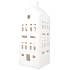 Domek porcelánový matný s LED osvětlením 21,5 cm