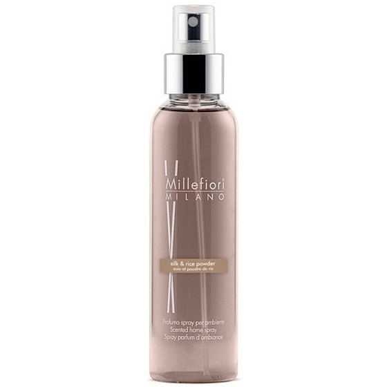 Millefiori Milano Natural Silk & Rice - Hedvábí & rýžový prášek Powder Bytový sprej 150 ml