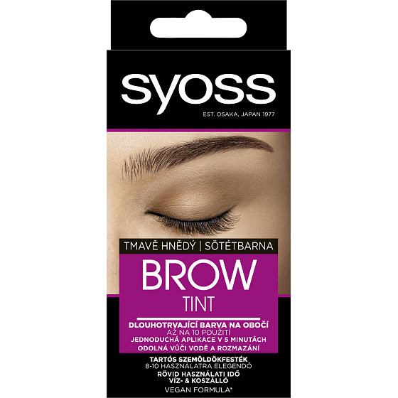Syoss Brow Tint barwa do brwi Ciemnobrązowy, 17 ml