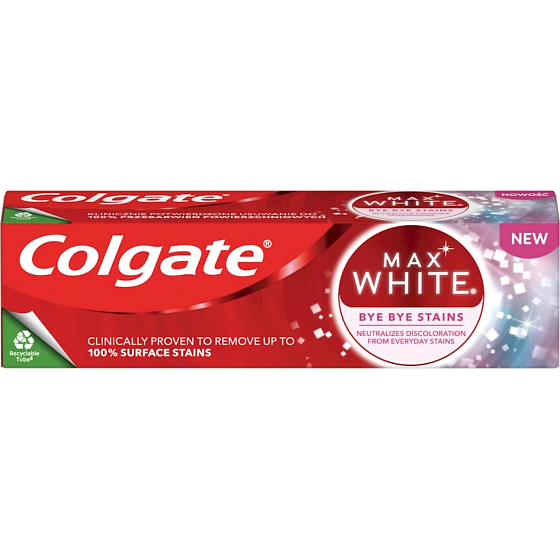 Colgate wybielająca pasta do zębów Max White Bye Bye Stains, 75 ml