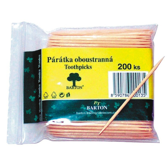 Bartoń Wykałaczki dwustronne 200 sztuk