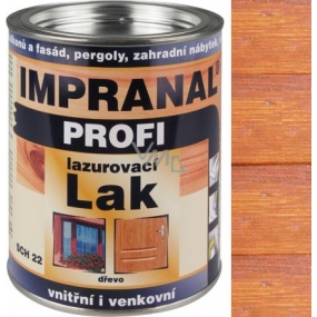 Impranal Profi lazurovací lak silnovrstvý pro dřevěné povrchy v exteriérech, interiérech SCH 22 Teak 0,75 l