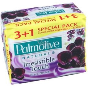 Palmolive Naturals Black Orchid tuhé toaletní mýdlo 4 x 90 g