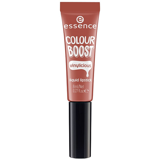 Essence Colour Boost Vinylicious tekutá rtěnka 02 Nude Is The New Cute 8 ml