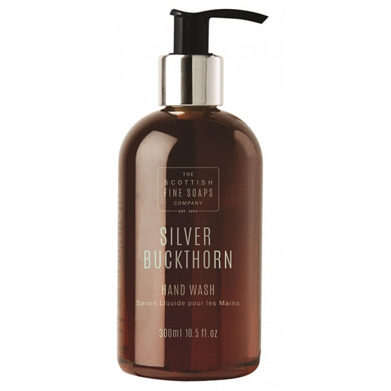 Scottish Fine Soaps Stříbrný Rakytník luxusní tekuté mýdlo dávkovač 300 ml