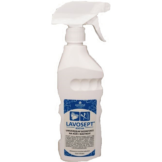 Lavosept Univerzál Lemon roztok k dezinfekci kůže i nástrojů 500 ml sprej