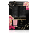 Baylis & Harding Tajemniczy różowy krem do stóp 140 ml + sól do kąpieli stóp 100 g + kapcie, zestaw kosmetyczny dla kobiet