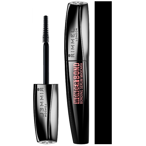 Rimmel London Wonder' Bond Maskara z odżywką 001 Black 11 ml