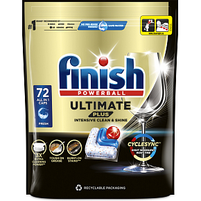 Finish tabletki do zmywarki Ultimate Plus All in 1, 72 szt.
