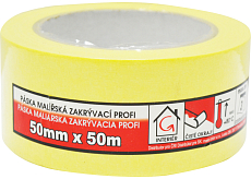 Mako Komfort taśma klejąca zakrywająca gładka krep, 7 dni, do 60 °C, 50 mm × 50 m