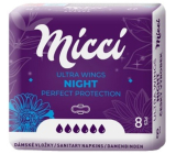 Micci Ultra Wings Night wkładki intymne z skrzydełkami 8 sztuk