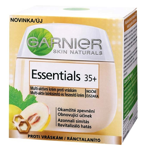 Garnier Skin Naturals Essentials 35+ noční multi-aktivní krém proti vráskám 50 ml
