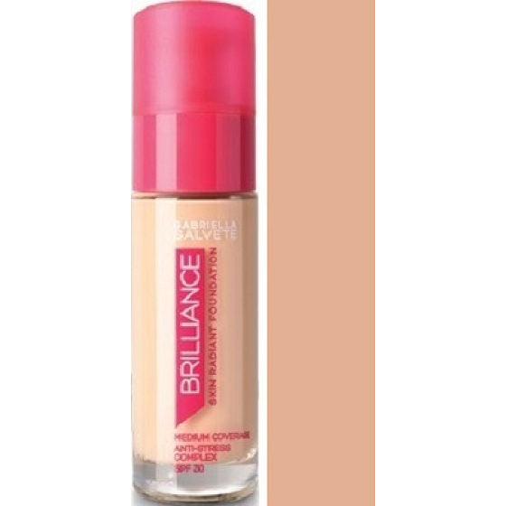 Gabriella Salvete Brilliance Foundation make-up 102 Beige 30 ml
