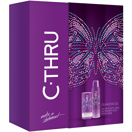 C-Thru Glamorous toaletní voda pro ženy 30 ml + deodorant sprej 150 ml, dárková sada