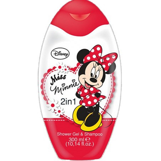 Disney Miss Minnie 2v1 sprchový gel a šampon na vlasy pro děti 300 ml