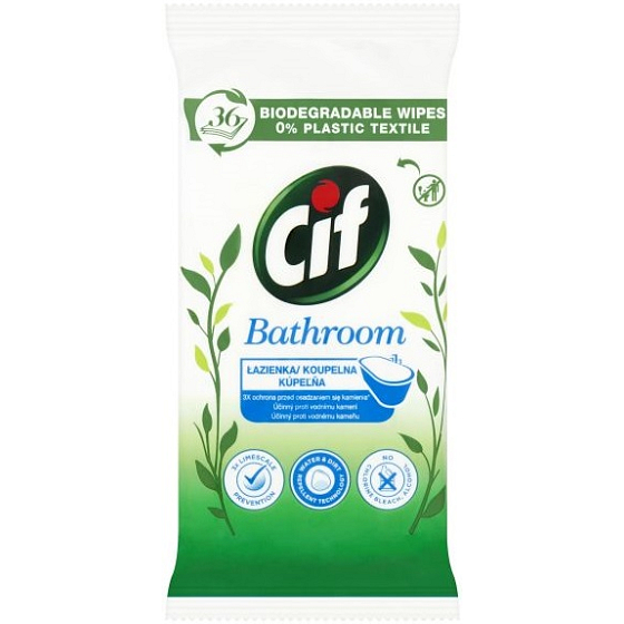 Cif Nature Koupelna čistící ubrousky 36 kusů